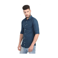 Men Checkered Casual Button Down Shirt